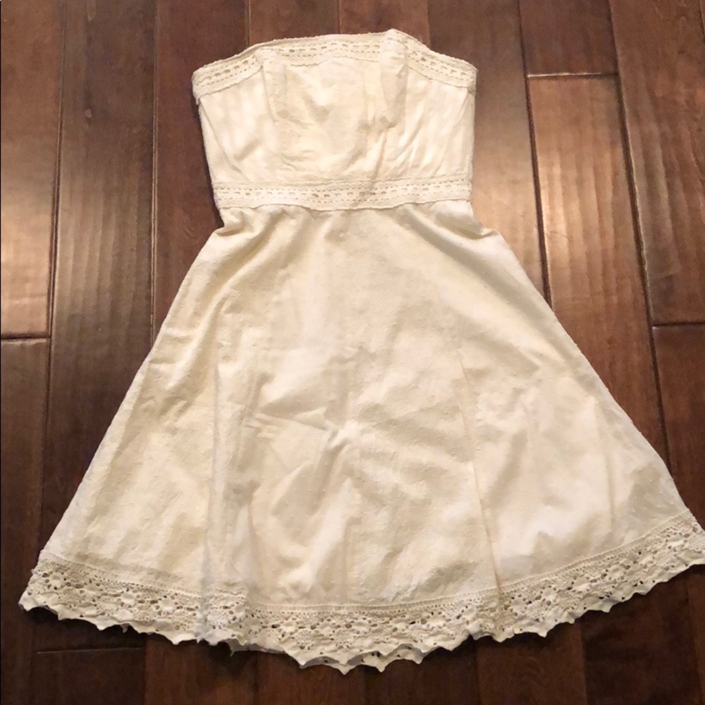 White House Black Market Strapless Sundress